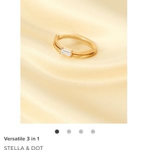 Stella and Dot double take delicate ring- gold